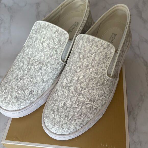 NIB Michael Kors Keaton Logo Slip-on White Sneakers
Size 7 - Picture 2 of 11